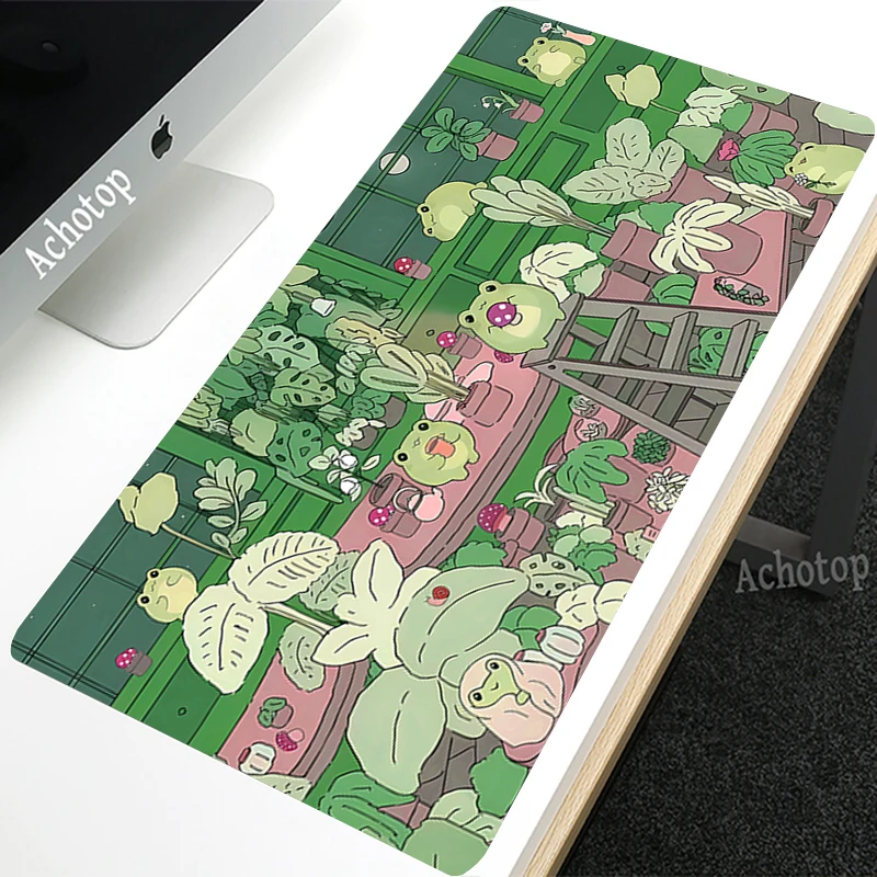 

Design Gaming Cute Mouse Pad Computer Kawaii Plant Grass Mouse Mat Gabinete Gamer Cute Mousepad XXL Large Keyboard Pads Desk Mat