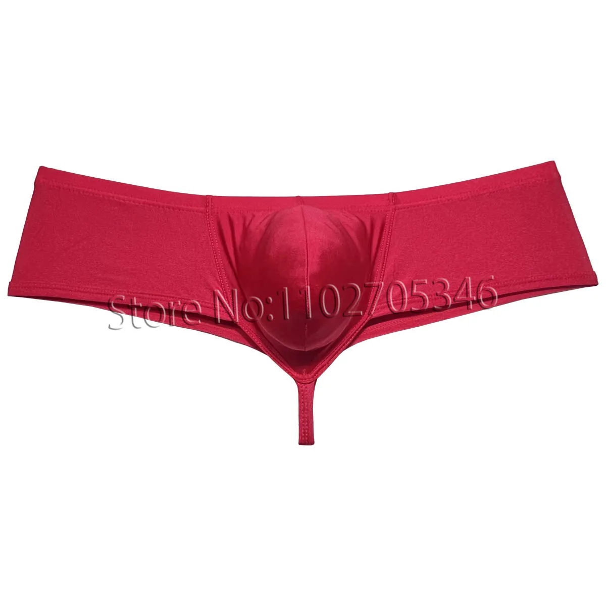Boxer Briefs Masculinos Cheeky Micro Bikini - Tiro Bajo, Material Brillante, Poliamida Y Spandex