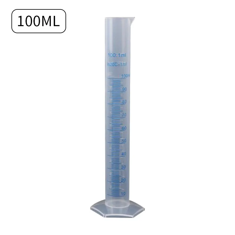 Plastic Measuring Cylinder 100ml Liquid Measuring Cup for Laboratory Supplies Chemistry Instrumen Tools School Lab Supplies plastic measuring cylinder