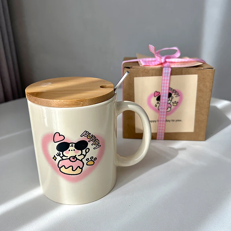 Kawaii Birthday Gift Coffee Cups 350ml Ceramic Cute Resuable Creative  Travel Cup Tea Beer Water Milk Original Breakfast Mugs