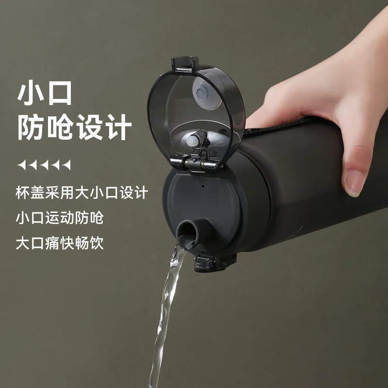 Kitchen Water Bottles Water Cup Plastic Men's Summer Sports Fitness Women's Outdoor Student Children New Creative Cup Drinkware