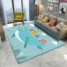 

Tapis Salon Baby Carpet Room Decor Non Slip Flannel Carpet Rectangle Carpet Door Mat Kids Mat Cute Seal Pattern Carpet Alfombra