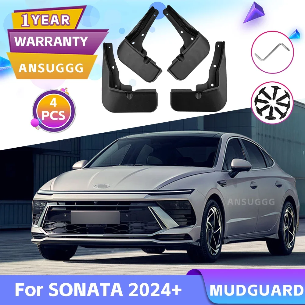 

автомобильных крыльев Для Hyundai SONATA The Edge Hybrid 2024 брызговик Передние Задние Брызговики Автоаксессуары