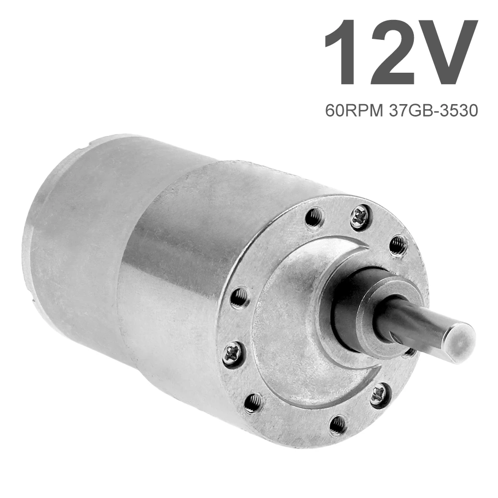 

37GB-3530 12V DC 60RPM Reduce Speed Electric Motor with High Torque Gear Box Eccentric Shaft for Intelligent Driving Device