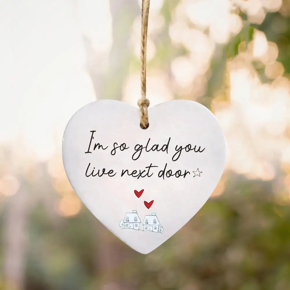 

Window Hanging Heart-shaped Ceramic Sister Gift Ornament A Symbol of Love Friendship for Christmas Tree Hanging Sisterhood Gifts