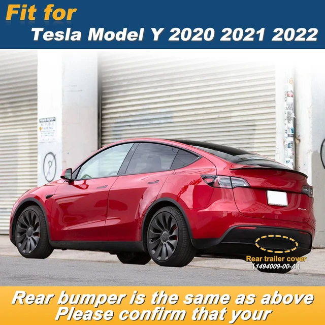 Rear Bumper Lower Tow Hitch Cover Cap For Tesla Model Y 2020 2021 2022  1494009-00-A Car Accessories - AliExpress