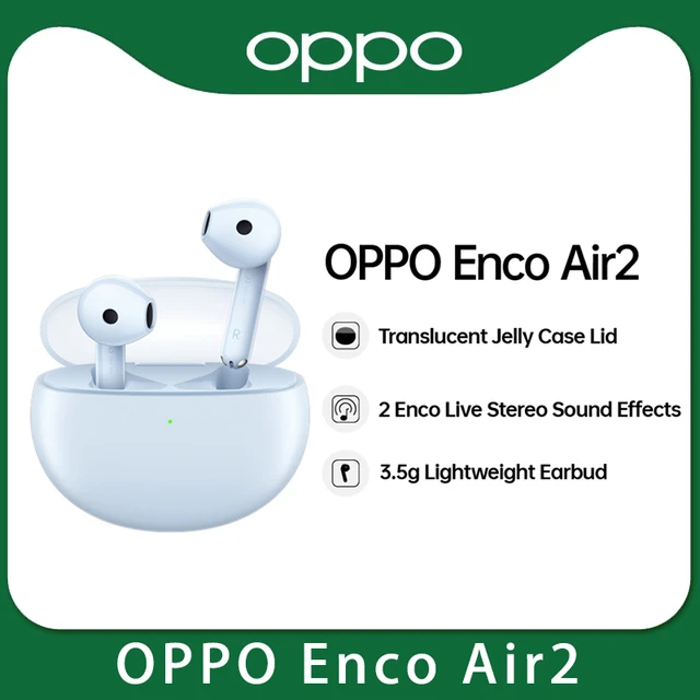 Auriculares internos Oppo Enco Buds Bluetooth verdaderos inalámbricos (TWS)  con micrófono, batería 24 horas