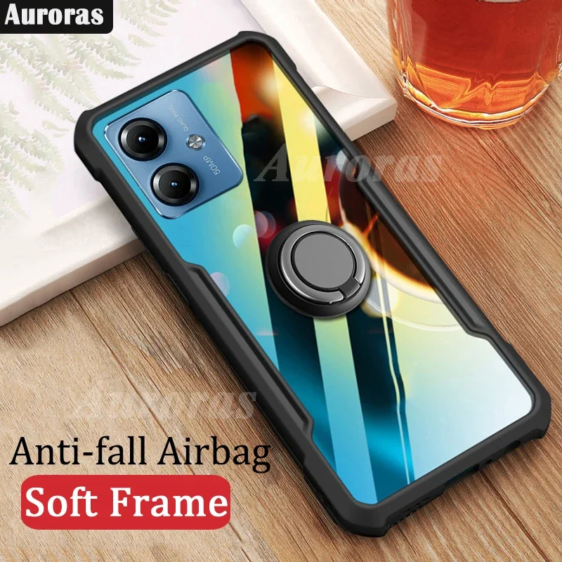 For Motorola Moto G14 Case Luxury Silicone Clear Bumper New TPU Transparent  Shockproof Motorola G14 G54 G84 Case Moto G14 Cover - AliExpress