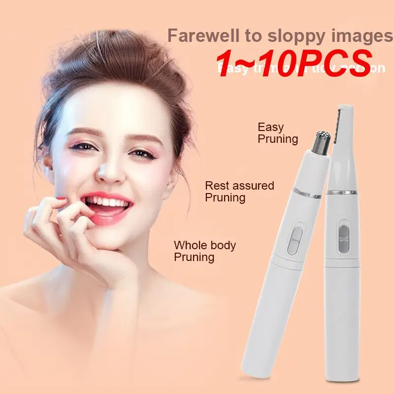 

1~10PCS Multifunctional Electric Nose Trimmer Nose Hair Cut Clipper Eyebrow Trimer For Men Women Beauty Tool Safe Lasting Face