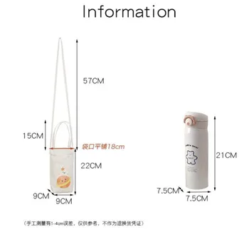 حقيبة كتف صغيرة أنيقة ومريحة لغلاية المياه، حقيبة يد بسيطة متعددة الاستخدامات للتخزين 3