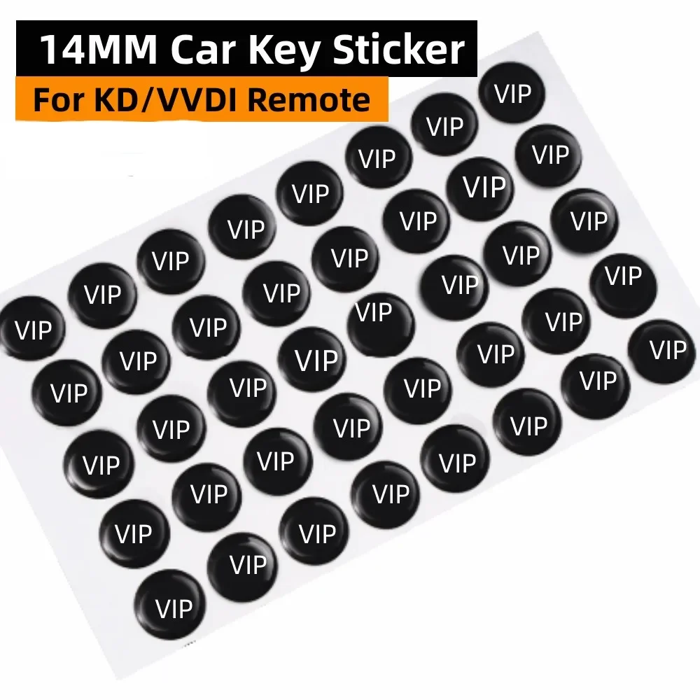 자동차 키 스티커 KD VVDI keydiy kydz 원격 크리스탈 로고 배지 스티커, 피아트 자동차 키 로고 스티커, V1w 용, 20 개, 50 개, 14mm