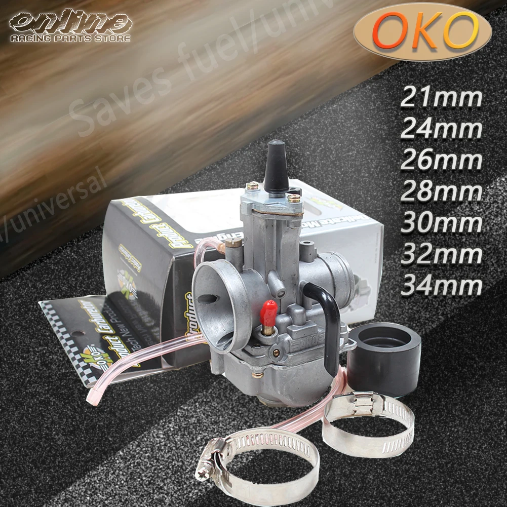 Motorcycle Carburetor For OKO Dirt Bike ATV DIO JOG 2T 4T Motorcycle Carburetor PWK 21 24 26 28 30 32 34mm Carburetor With Power Jet Carb Accessories