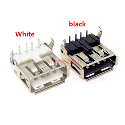 10Pcs USB Type A Standard Port Female Solder Jacks Connector PCB Socket USB-A type