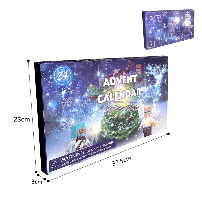 Advent Calendar Kit 24Pcs/Box Advent Calendar Block Robort Anime Figures for Children