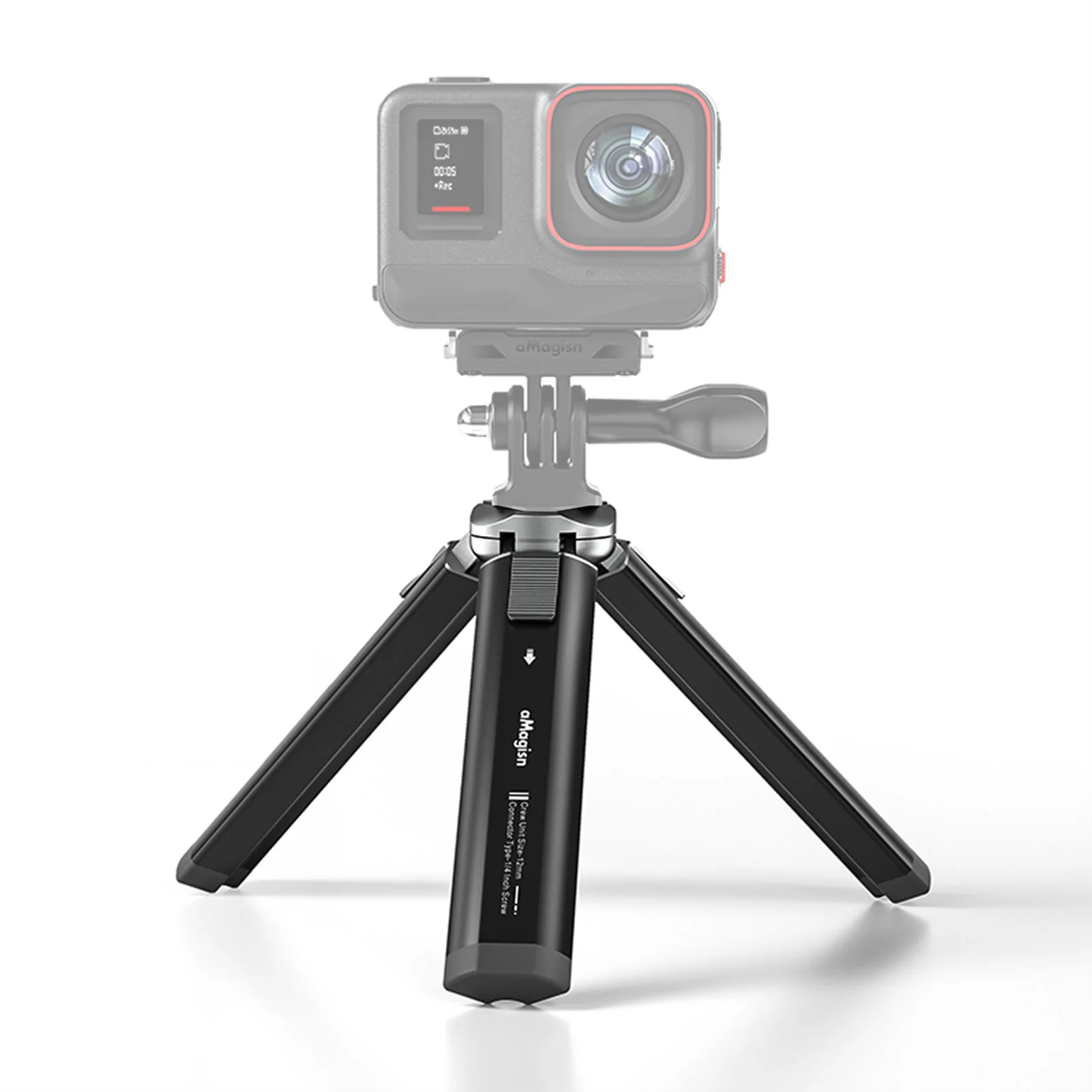 Desktop Tripod Mini Travel Tripod Stand Metal Phone Tripod 1/4Inch