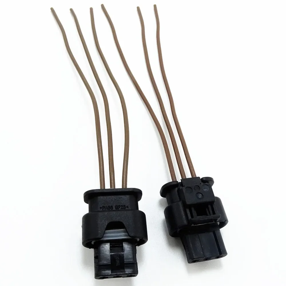 2Pcs 3Pin Parking Sensor Cable Lead Plug Pigtail Socket Connector for VW Jetta Audi A1 A3 Q5 TT Seat Skoda 4F0 973 703 3C0973203