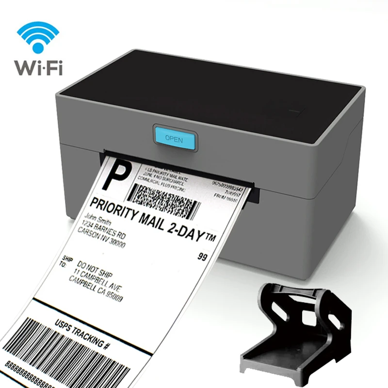 Keluaran Baru Printer Thermal Stiker Barcode Label Pengiriman Thermal Bluetooth Desktop untuk Express Label Logistic