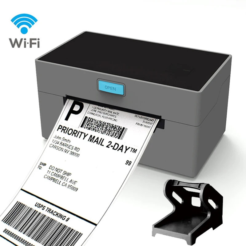 New Arrival Desktop Wifi Bluetooth Thermal Shipping Label Barocode Sticker Thermal Printer For Express Label Logistic - Printers - AliExpress