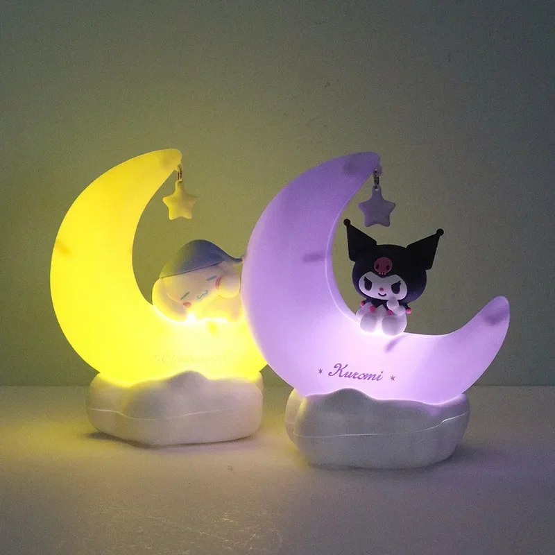 

Genuine Cute Beautiful Dream LED Light-emitting Ornaments Cute Night Light Children's Gift Sanrio Kuromi Cinnamoroll Crescent
