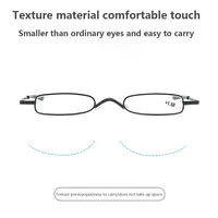 Lunettes de lecture élégantes monture métallique Ultra-mince hommes femmes lunettes de lecture portables Mini lecture presbytie lunettes avec boîte 5