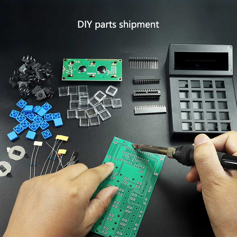 

LCD1062 Display Screen Calculator DIY Electronic Kit 51 Microcontroller Training Experiment Production Kit Soldering Assembly