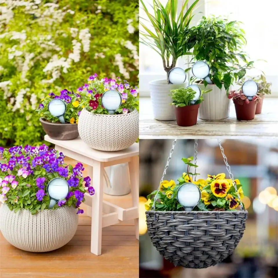 5pcs Plant Water Feeder Automatic Plastic Balls Garden Watering Device Self Watering Drip Irrigation plant waterer plants irrigation kits drip irrigation kits garden irrigation kits self watering drippers drip irrigation tool