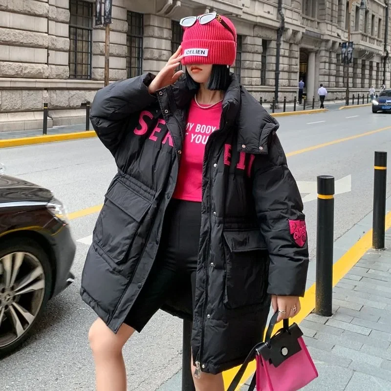 Рисунок 3 - Новинка 2024, женское пуховое пальто из хлопка