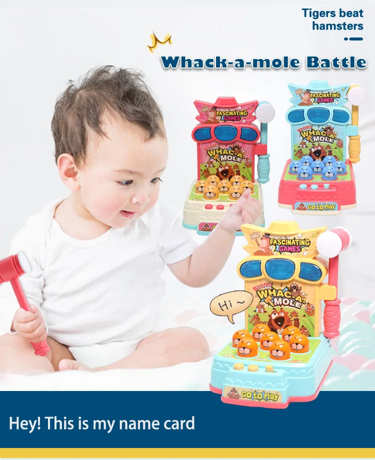  Juguetes de juego de arcade para niños de 3 años, Whack Game  Mole, mini juguetes electrónicos interactivos de martillaje y golpeteo,  idea de regalo para niños pequeños niños niñas a partir
