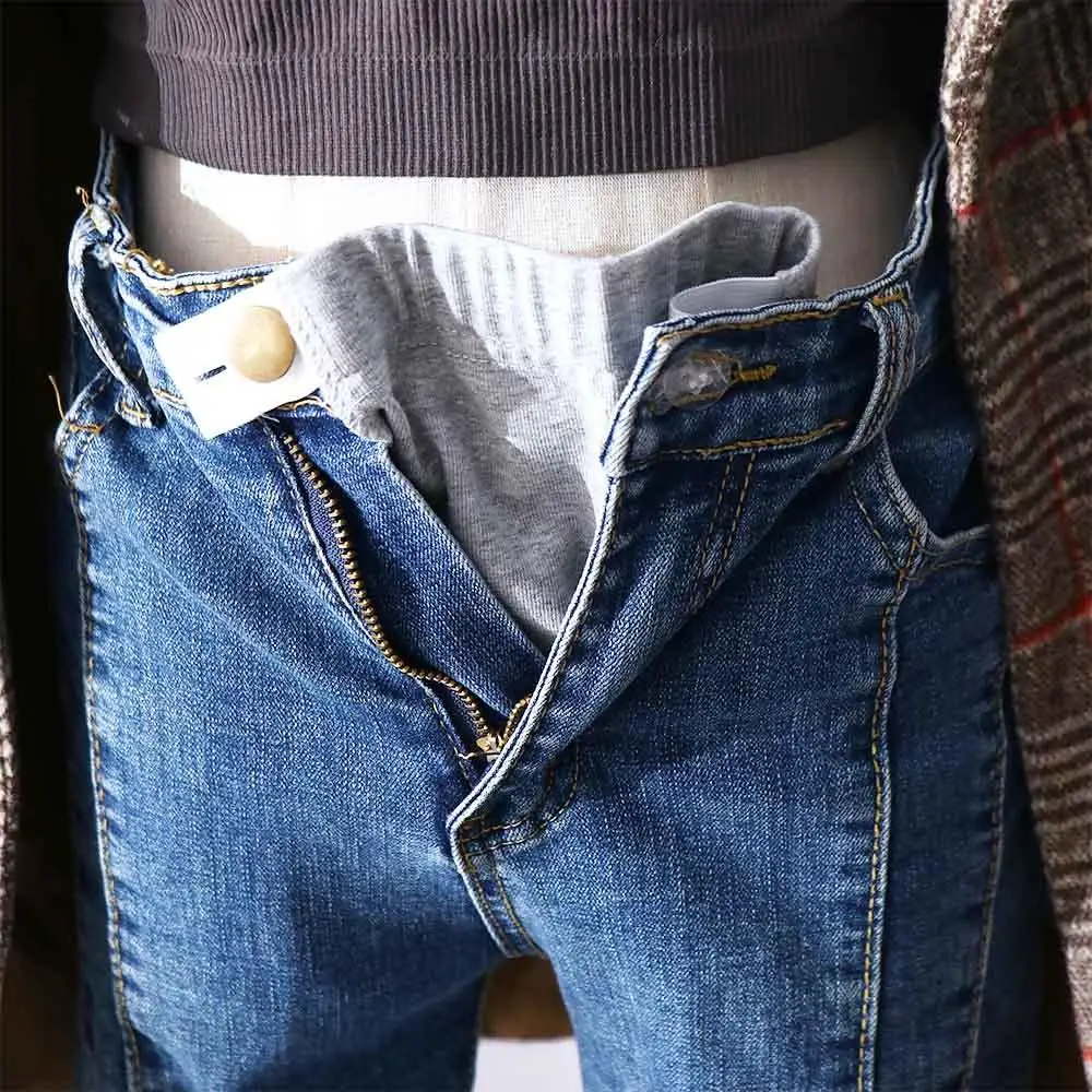 Portable Adjustable Maternity Belt Women Waist Extension Pregnancy Belt Pants Extended Cloth Waist Extender Cloth Maternity Jeans Waist Extender Maternity Waist Extender