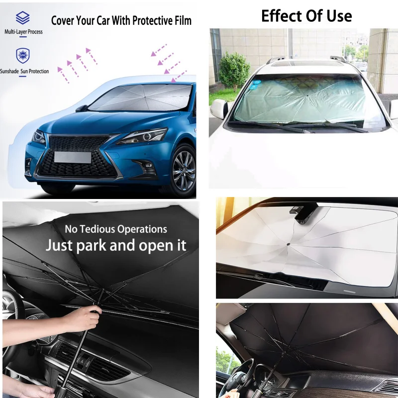 Car Front Windshield Sunshade Umbrella Easy Install, Easy Store For ORA iQ GT