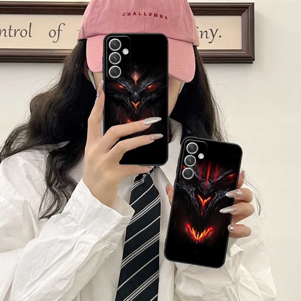 Dragon Face Mobile Cell Phone Case For Samsung Galaxy S24 S23 S22 S21 S20 S10 S9 Plus Fe Ultra Lite Black Phone Cover Funda