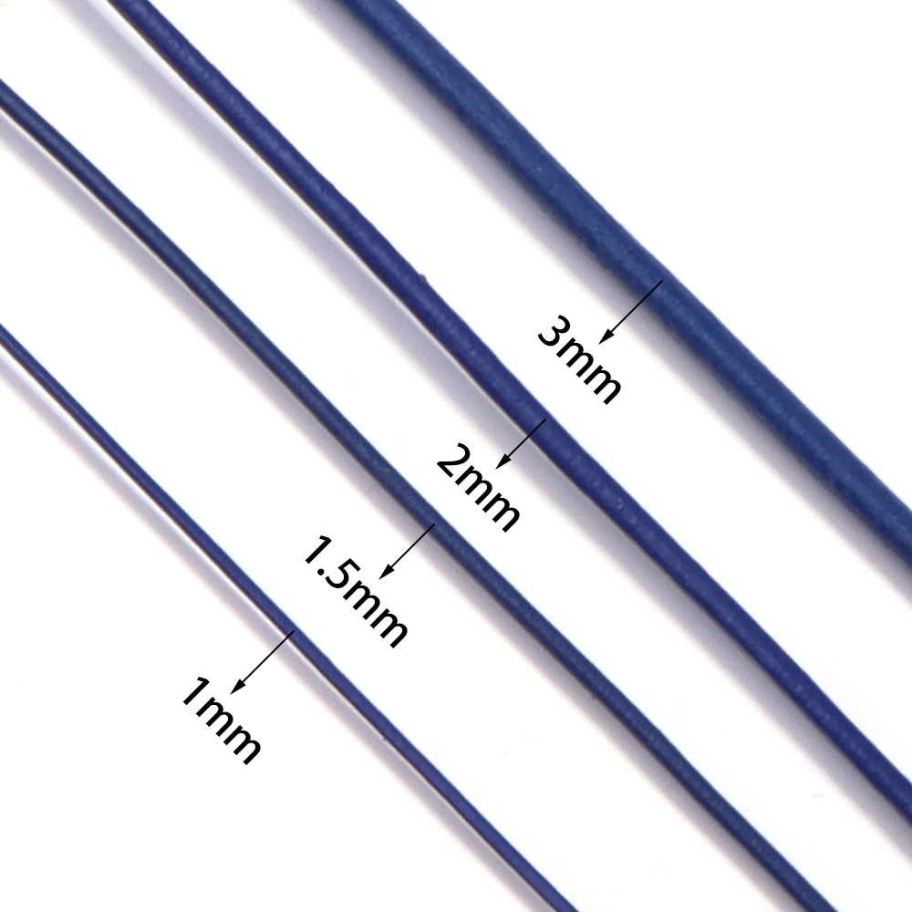 10yards Dia 1/1.5/2/3mm Round Genuine leather cord for Bag Decoration DIY Handicrafts Making Findings Supplies Rope String