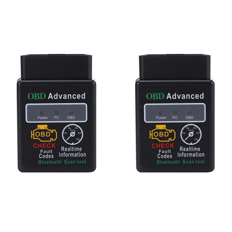 2X Obd Elm327 Can Bus Check Engine Car Bluetooth Auto Diagnostic Scanner Tool Obd2 Obdii Adattatore Di Interfaccia Per Pc