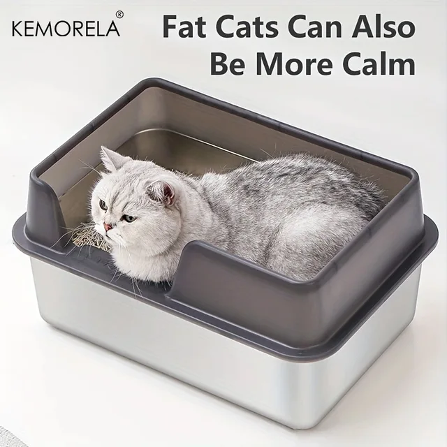 Stainless Steel Cat Litter Box 2