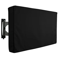 Housse de télévision extérieure 22 à 75 pouces, étanche, résistante aux intempéries et à la poussière, convient pour écran plat extérieur, tissu Oxford 210D 2