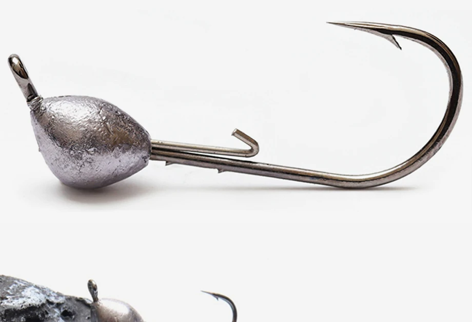 JYJ 0,7 g-10 g Bluthaken mit stumpfem Winkel für Mikroobjekt-Hilfshaken, weicher Wurm, Köderhaken, Jig-Angelgerät-Haken – Detail 1