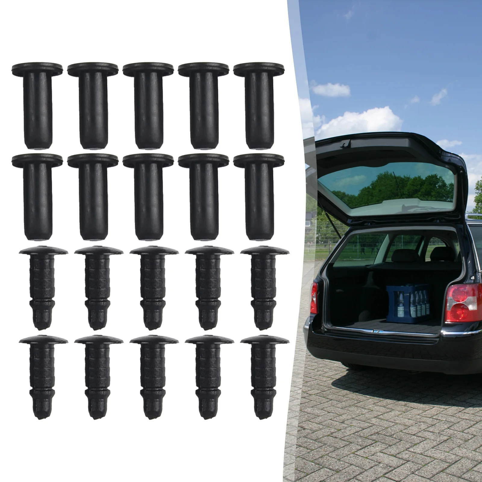 

10x Car Tailgate Lining Clips Trunk Boot Carpet Lid Fasteners Trim Panel Retainer Rivets For Mercedes For Benz 0009915940