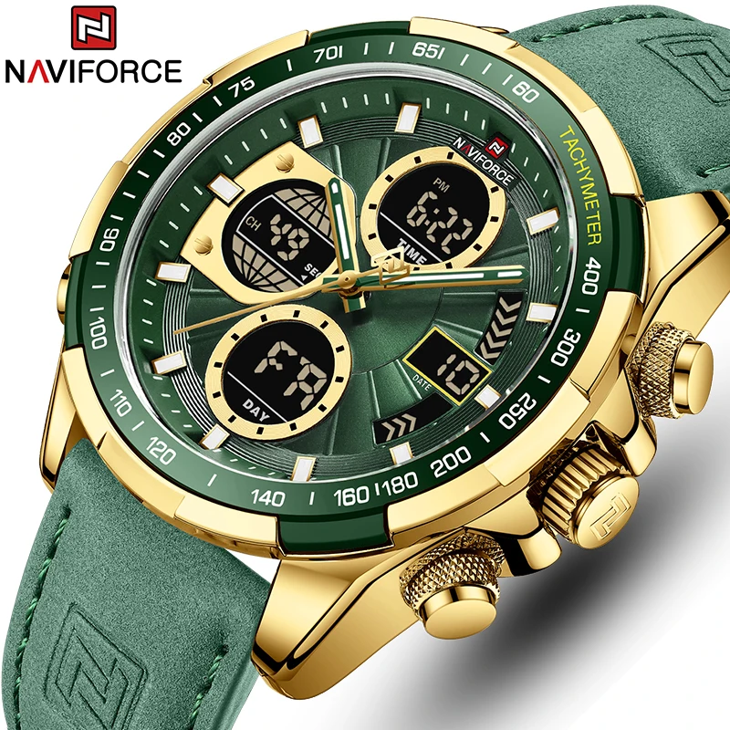 New Watches For Men Leather Mens Military Sport Waterproof Watch Quartz WristWatch Chronograph Male Clock_voghion.com