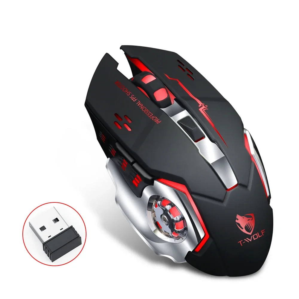 Wireless Gaming Mouse Charging Mute Backlit Mechanical Ergonomic Optical for Pc Laptop