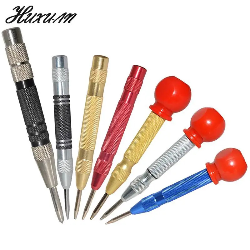 

1pc Automatic Punch Automatic Centre Punch General Woodworking Metal Drill Adjustable Spring Loaded Automatic Punch Hand Tools