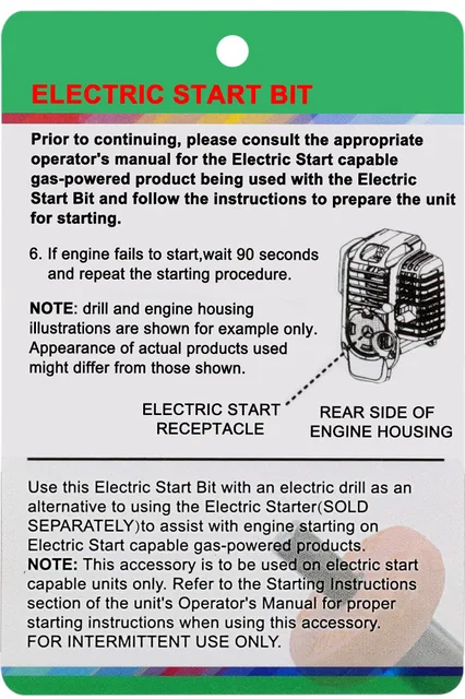 Avviatore Per Tosaerba A Trapano - Adattatore Per Motori Elettrici, Emergenza Giardino