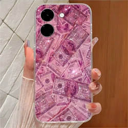 Elegant Oil Painting Flowers Soft Clear TPU Silicone Phone Case - Lightweight Protective Cover for Honor X7E 4G (U1263)