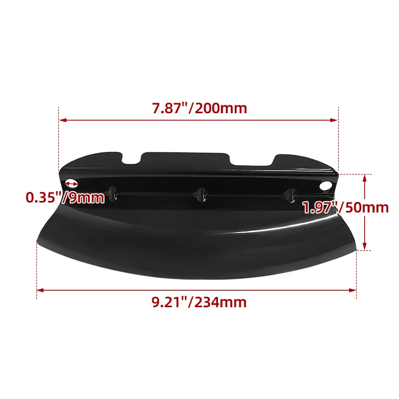 ハーレー用ウインドシールドBagger 5\" FLHT ブラック Harley Davidson Wind Splitter ウインドシールド 5インチ 2023