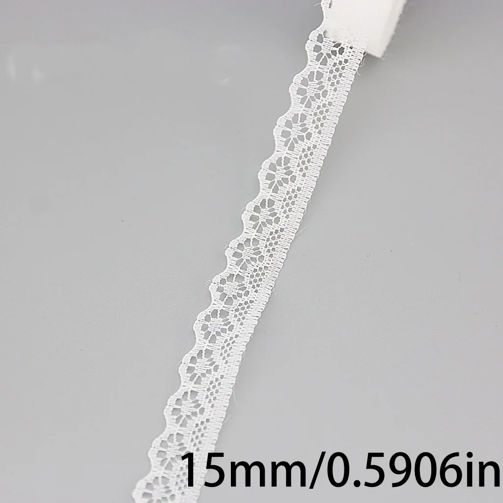 Lovely 1.5cm Lace Fabric Webbing for DIY Craft and Gift Decoration