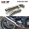 For Kawasaki Z1000 Middle Link Pipe 2007 2008 2009 Escape Moto Z 1000 Middle Pipe Steel Motorcycle Exhaust Muffler Connect Tube