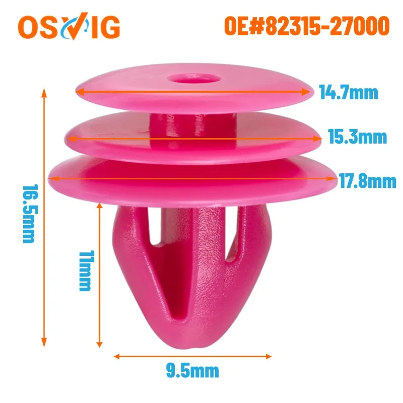 40PCS OE#82315-27000 82315- 33020 Plastic Trim Clips Fastener Door