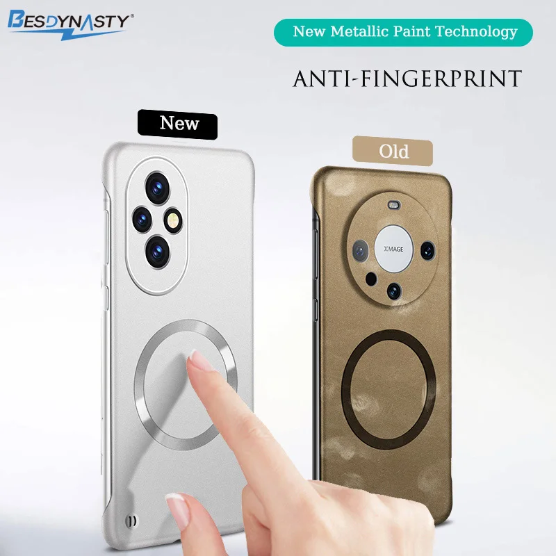 Ultrathin Frameless Magnetic Wireless Charging Hard Shell Case