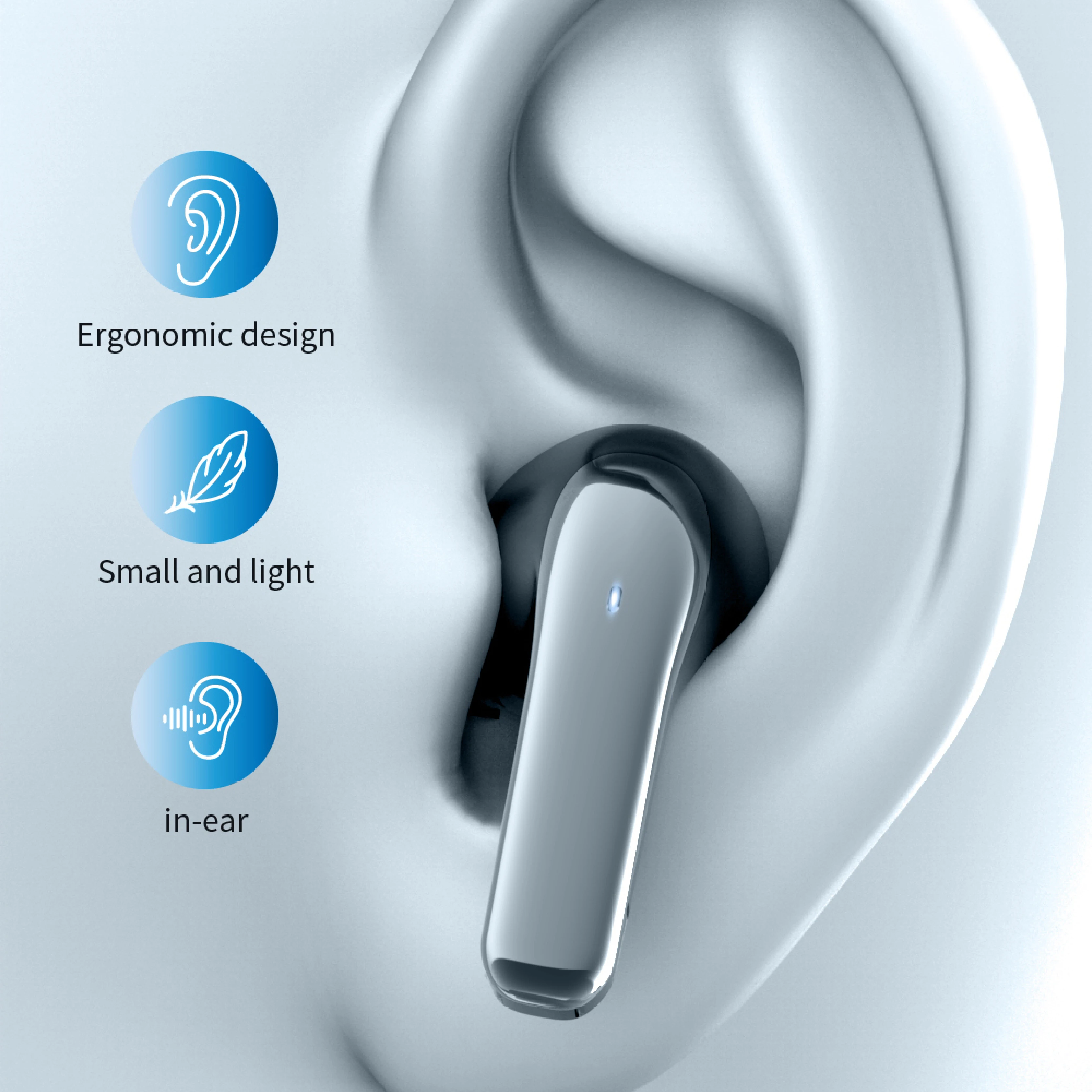 Wireless Bluetooth 5.4 Earphones Long Battery Life Gaming Headphones Dual Mode HIFI Stereo Sound Headset With Mic 6