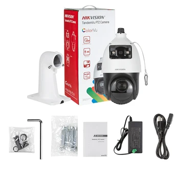 Hikvision 360 TandemVu 4+4MP 25X ColorVu & IR Acusense IP Speed Dome PTZ Outdoor Camera DarkFighter VCA PoE+ DS-2SE4C425MWG-E/14 1