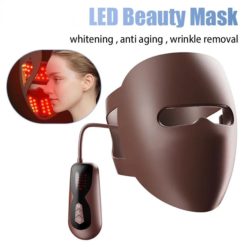 4D Silicone Face LED Mask 7 Colors Red Light Therapy Face Photon Light Skin Rejuvenation Anti Wrinkle Anti Acne Facial Beauty face mask led facial mask